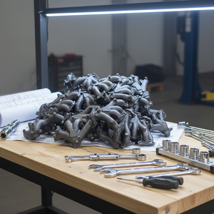 熔模铸造不锈钢和铝排气歧管高质量压铸服务产品 - Product Image 3