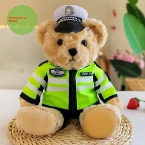 Vente en gros de peluches personnalisées en forme d'ours, uniformes de police, de sécurité et de <span class=keywords><strong>pompier</strong></span>, fabrication OEM - Product Image 4