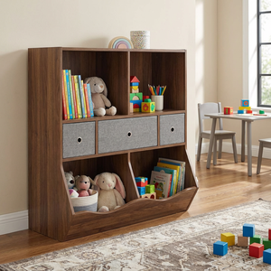 Estantería Montessori de Madera Ecológica 2 en 1, Mueble de Salón para Habitación Infantil con Acabado No Tóxico - Product Image 1