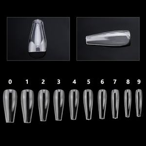 Uñas artificiales 500pcs consejos de acrílico <span class=keywords><strong>transparente</strong></span> de Gel UV <span class=keywords><strong>manicura</strong></span> <span class=keywords><strong>diseño</strong></span> Fale uñas Artificial para arte de uñas - Product Image 3