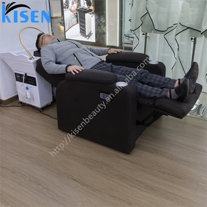 KISEN Offre Spéciale Chaise de Lavage Électrique Portable pour Salon de Coiffure, Sans Tuyau, avec Massage Réglable et Fonction Spa Capillaire - Product Image 1