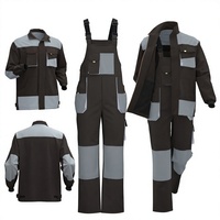 Vêtements de travail résistants à l'usure, envoi rapide, veste et salopette pour hommes, vêtements de travail pour la construction