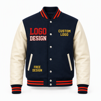Veste de baseball universitaire personnalisée avec logo brodé, streetwear pour hommes et femmes, vintage, imperméable, col montant classique, coupe-vent