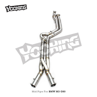 Système d'échappement Catback Direct Fit Nouveau Style pour BMW M2/M3/M4 G80/G82/G87/G8X S58 3.0T 2021-2026, Tuyau d'échappement à Longueur Égale de 2,75 pouces avec Z-Pipe