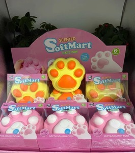 Factory Directly Jumbo Cat Paw Squishy <b>Toy</b> Soft Slow Rebound Squeeze Ball with Display <b>Box</b> Fidget <b>Toy</b> - Product Image 5