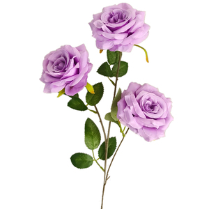 Usine O D <span class=keywords><strong>M</strong></span> 3 Têtes Rose <span class=keywords><strong>Fleurs</strong></span> Rose Artificielle Pour La Décoration De La Maison Pour Le Mariage - Product Image 4