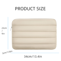 Housse matelassée pour ordinateur portable pour femme, étui de protection souple et léger pour ordinateur, vente en gros