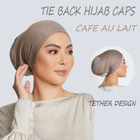1YOMO Factory Wholesale Ladies Sport Turban Prayer Inner Cap Six Arab Amira Instant Hijab Coton Muslim Hijabs Bonnet Marocain