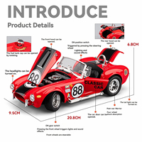 Modèle de voiture de collection Hot 1:24 Viper Cabriolet en métal moulé sous pression, véhicule tout-terrain pour collectionneurs, vente en gros pour garçons