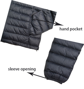 OEKOTEX <span class=keywords><strong>di</strong></span> Fabbrica delle Donne <span class=keywords><strong>di</strong></span> Inverno <span class=keywords><strong>di</strong></span> Stampa Personalizzata Outdoor Water Resistant Con Cappuccio Puffer Packable Piumino - Product Image 5