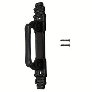 Poignée de porte coulissante noire mate de 6,5 pouces <span class=keywords><strong>en</strong></span> alliage de zinc robuste <span class=keywords><strong>pour</strong></span> <span class=keywords><strong>portail</strong></span> <span class=keywords><strong>coulissant</strong></span>, abri, garage, clôture, placard, salle de pause, quincaillerie - Product Image 6