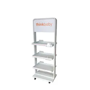 Customized OEM High quality Milk Powder Display Stand Metal Baby Nutrition Food Shelf Display Rack