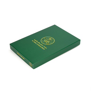 Biodegradable Custom Two Piece Luxury <strong>Perfume</strong> <strong>UK</strong> Made Green Gold Rigid Paper Gift Box for Packaging Fragrance - Product Image 2