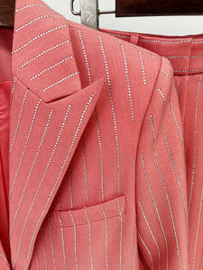 SR2336 Kimshein <strong>Plus</strong> <strong>Size</strong> <strong>Womens</strong> <strong>Clothing</strong> High Fashion <strong>Womens</strong> Loose Trousers Beading Suit Pants <strong>Women</strong> Two Piece Set - Product Image 3