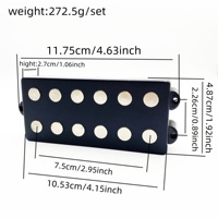 HIVE Hot-selling Practical Bass, Open Type PB Bass 6-string Double Coil Pickup for Electric Bass Guitar Accessories