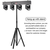 Cabeza Led lampu sorot pesta kepala bergerak LED 4x10w Luces Roboticas Dj RGBW