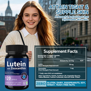 Cápsulas VitaHall de Luteína y Zeaxantina para la Salud Ocular en Adultos - 120 Unidades, Suplemento Vitamínico - Product Image 2