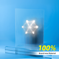 Diffuseur micro-prismatique à lumière LED anti-reflets Feuilles de diffuseur Ugr prismatiques en acrylique transparent