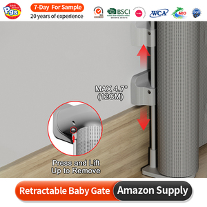 Parc pour bébé Prodigy SG025 avec barrière de sécurité rétractable longue, protection murale, barrières d'<span class=keywords><strong>escalier</strong></span> - pour enfants et bébés - Product Image 4