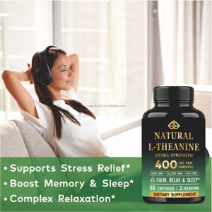 Extracto de Té Verde Natural OEM L-Teanina Mejora la Memoria, el Sueño, la Salud Cerebral y la Relajación Unisex 60 Cápsulas - Product Image 2