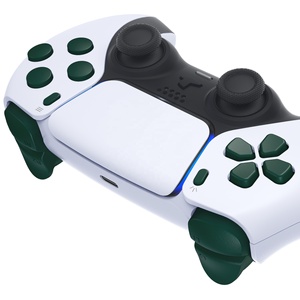 Corrida Verde DIY D-pad <span class=keywords><strong>R1</strong></span> <span class=keywords><strong>L1</strong></span> <span class=keywords><strong>R2</strong></span> <span class=keywords><strong>L2</strong></span> Gatilhos Compartilhar Opções Botão Rosto Personalizado Conjunto Completo Botões para Controlador PS5 BDM-030/040/050 - Product Image 3