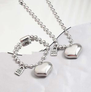 Collier Love <span class=keywords><strong>N</strong></span> <span class=keywords><strong>O</strong></span> Crystal <span class=keywords><strong>De</strong></span> <span class=keywords><strong>50</strong></span> Fashion Jewelry Joyeria Top Quality 316L Link Chain Lock Key Espagne Marque - Product Image 2