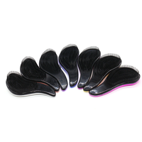 Vente en gros Logo personnalisé Extension de cheveux ABS antistatique Air lisse démêlant brosse à cheveux démêlant brosse à cheveux