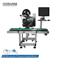 Gosunm – Machine d'applicateur d'étiquettes Portable, vitesse automatique, Machine d'autocollants d'étiquettes plates réglables