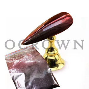 Bột Mịn Hiệu Ứng Chrome Super Chameleon Màu Đỏ Đến Đen Cho Móng Tay Nhựa Nghệ Thuật - Product Image 2
