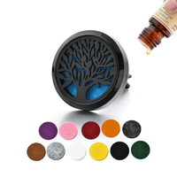 Diffuseur d'huiles essentielles de voiture disponible en forme et design Clip d'aération métallique de luxe Parfum de voiture Désodorisant