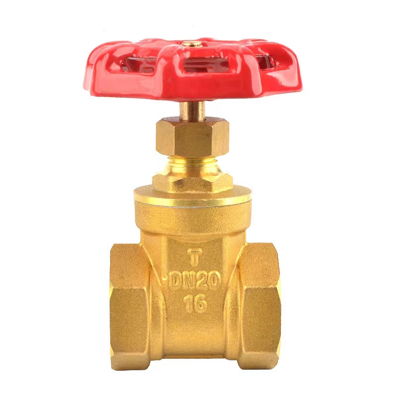 Brass gate valve thickening thread type thickening for water pipe manual valve switch engineering copper gate valve