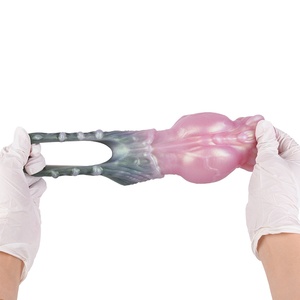 YOCY Funda de silicona grande con nudo de fantasía para pene, extensor y alargador de pene, funda con nudo, funda gruesa para pene de perro, venta al por mayor - Product Image 5