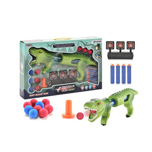 Pabrik 2025 produk baru suara dinosaurus dan cahaya peluru lembut pistol udara 2 in 1 musim panas mainan luar ruangan untuk anak-anak - Product Image 1