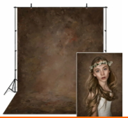 E-reise-Fondo de fotografía abstracta, telón de muselina pintada a mano, marrón, <span class=keywords><strong>para</strong></span> retrato de fotógrafo, 3x6M - Product Image 3