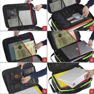 Bolsa de Almacenamiento Impermeable y Resistente al Fuego para Documentos, Archivos de Viaje y Pasaportes Importantes, OEM - Product Image 6