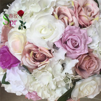 SPR prix de gros fête de mariage anniversaire bébé douche hôtel maison boules de fleurs personnalisées pour table de mariage pièce maîtresse boule de fleurs