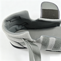 Botte post-opératoire à cheville haute en mousse EVA grise à mailles, certifiée CE ISO, de qualité thérapeutique, à bout carré, pour le soulagement des hallux valgus