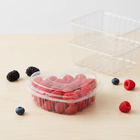 Verpakkingen voor fruit (bes, kers, tomaat, bosbes, framboos) op maat, 4.4oz, 6oz, 11oz, clamshell doosjes