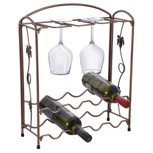 De Metal de Hierro 8 botella de <span class=keywords><strong>vino</strong></span> <span class=keywords><strong>tinto</strong></span> de Rack de almacenamiento de <span class=keywords><strong>vino</strong></span> Rack - Product Image 1