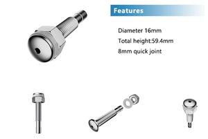 Bañera de Hidromasaje Mini Moderna con Boquilla de Chorro de Acero Inoxidable y Chorro de Aire Trasero Accesorios de Baño - Product Image 4