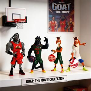 Figura de acción de personaje de la <span class=keywords><strong>película</strong></span> de baloncesto GOAT Dream Team, modelo de PVC, estatua coleccionable, adorno de escritorio, juguete de caja sorpresa - Product Image 3