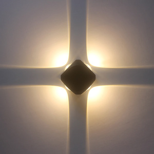 Applique murale LED en aluminium pour extérieur, étanche <span class=keywords><strong>IP65</strong></span>, éclairage haut et bas, 4W, pour maison, escalier, chambre, chevet, <span class=keywords><strong>salle</strong></span> <span class=keywords><strong>de</strong></span> <span class=keywords><strong>bain</strong></span>, couloir - Product Image 4