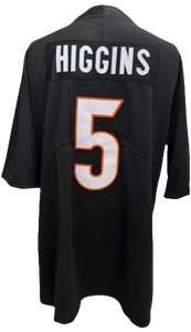 Maillots de football américain <span class=keywords><strong>CIN</strong></span> 2025, nouveaux, de qualité supérieure, cousus, avec les numéros 9 Joe Burrow, 1 Ja'Marr Chase, 5 Tee Higgins, fabriqués aux États-Unis. - Product Image 2