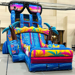 Toboggans Water With Jump Glissière gonflable commerciale pour château de fête pour enfants - Product Image 6