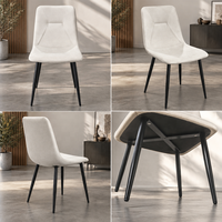 Chaise à dossier rembourré prête à être expédiée, stock d'entrepôt pour les acheteurs et distributeurs de meubles en gros
