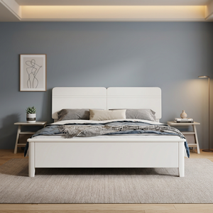 Assemblable Modern Bedroom Furniture Solid Wood <b>Wall</b> Bed Twin Size White Soft Tufted <b>Headboard</b> Modern Bedroom Furniture Platform - Product Image 2