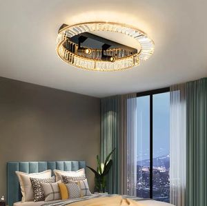Nouveau design moderne monté en surface lustre lumières chambre cristal clair lampe anneau cercle plafonnier - Product Image 4