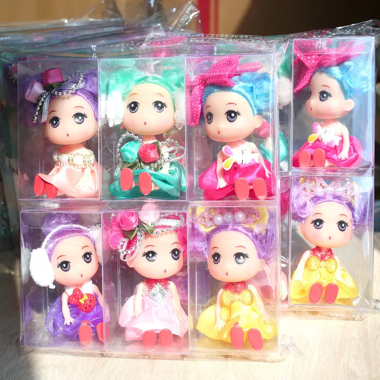 Ucuz oyuncak kızlar 6 stiller prenses sevimli 12cm uzun bebek oyuncakları kız oyuncak