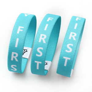 Impreso personalizado de escritura tejido de estiramiento de la banda de muñeca de tela elástica pulsera RFID para Festival de evento de concierto - Product Image 4