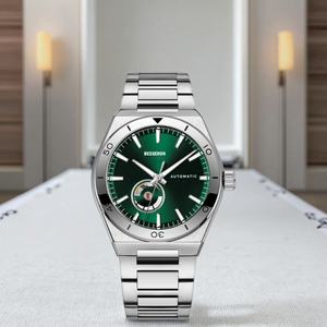 Relojes Automáticos para Hombre con Correa de Cadena Mecánica y Esfera Única de Acero Inoxidable - Product Image 1